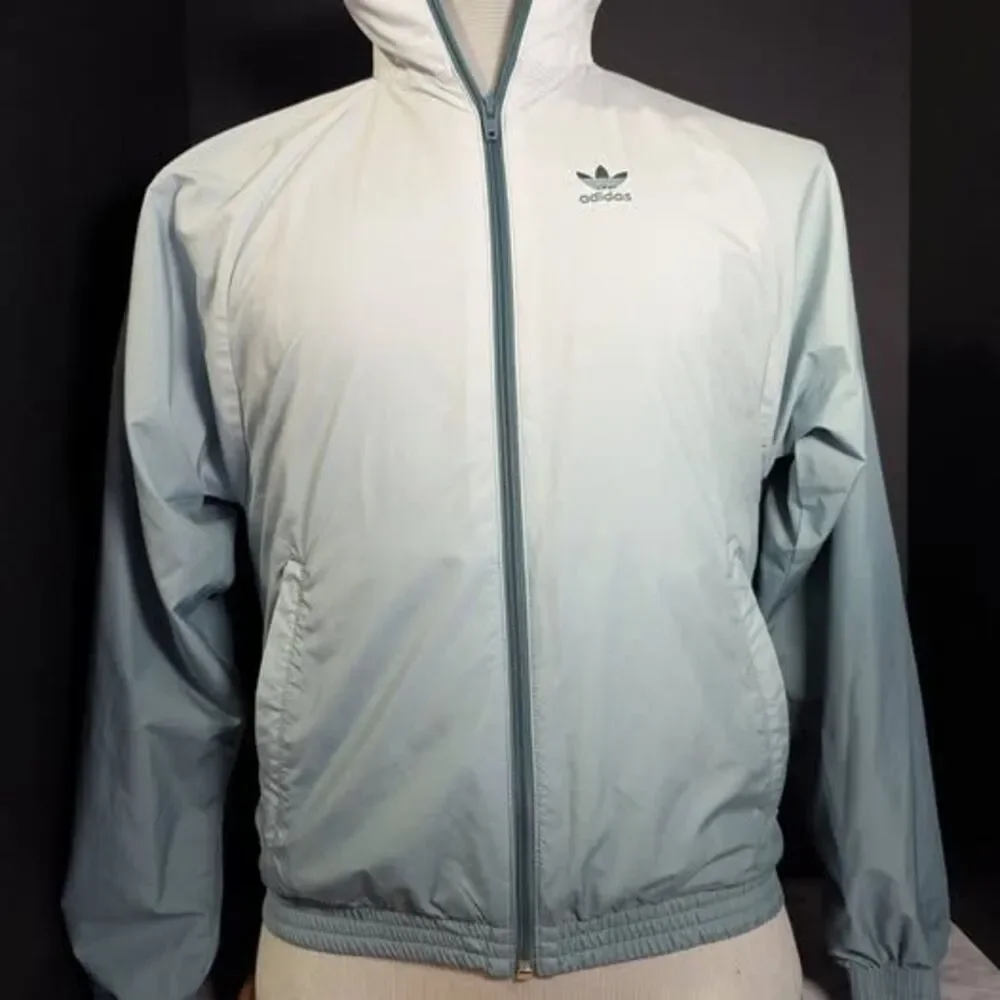 Men Adidas Jacket Adicolor 3-D Gradient Trifoil Prime Green Size Small Rare